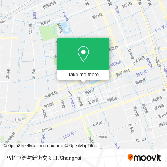 马桥中街与新街交叉口 map