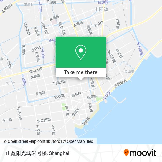 山鑫阳光城54号楼 map
