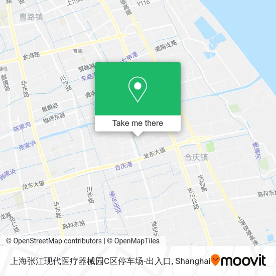 上海张江现代医疗器械园C区停车场-出入口 map