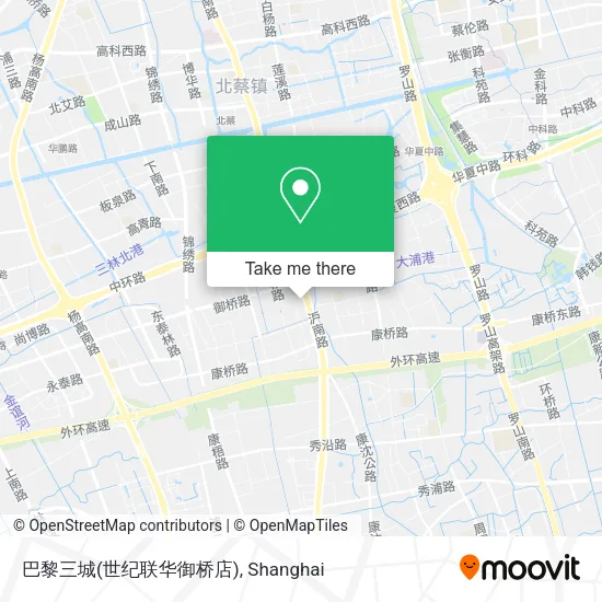 巴黎三城(世纪联华御桥店) map