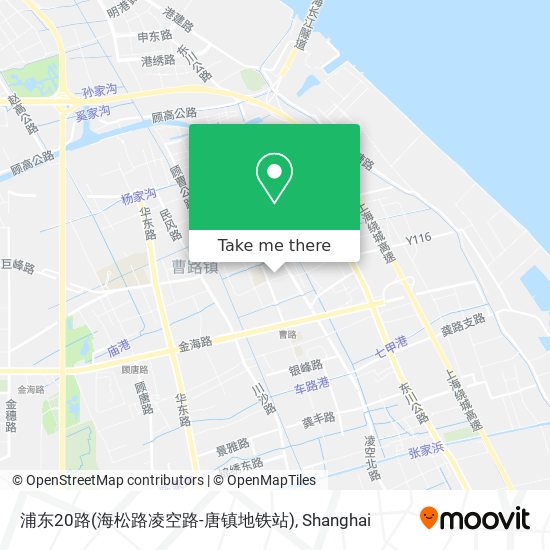 浦东20路(海松路凌空路-唐镇地铁站) map