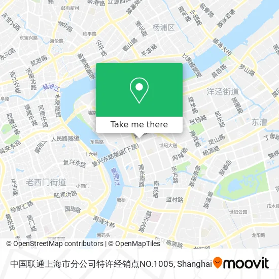 中国联通上海市分公司特许经销点NO.1005 map