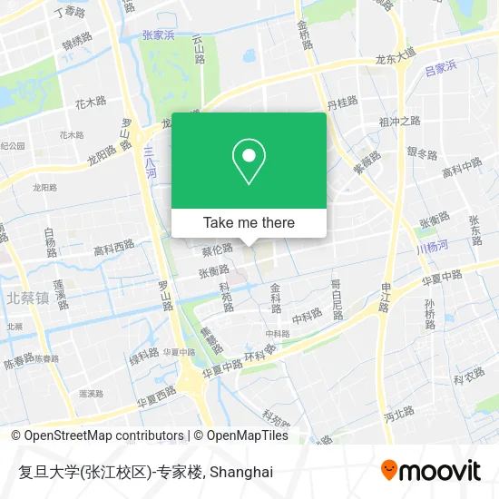复旦大学(张江校区)-专家楼 map