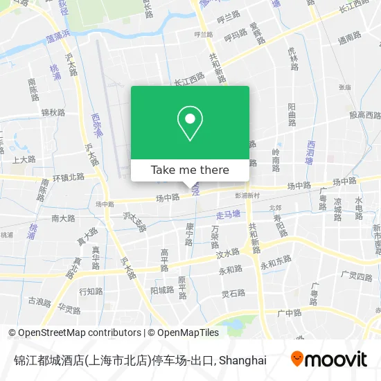 锦江都城酒店(上海市北店)停车场-出口 map