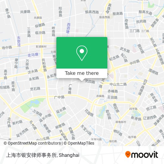 上海市银安律师事务所 map