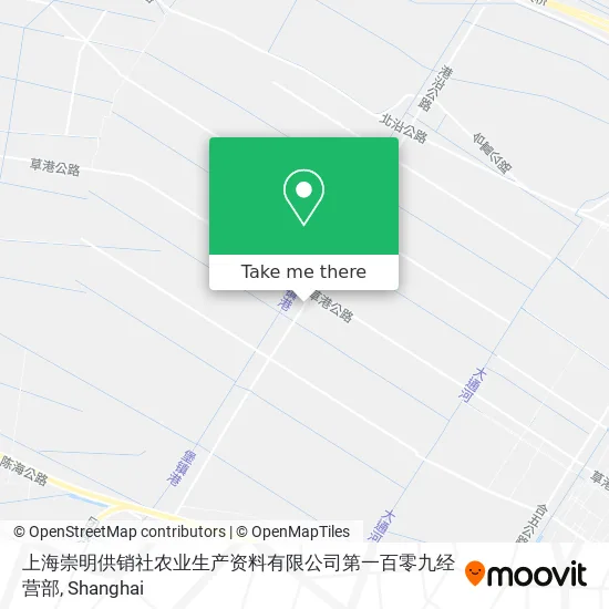 上海崇明供销社农业生产资料有限公司第一百零九经营部 map