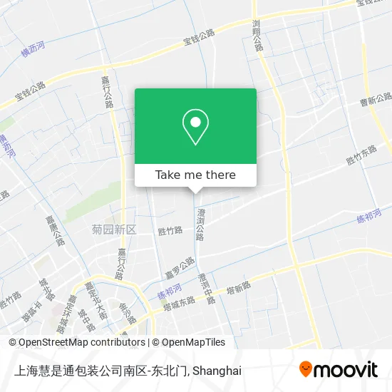 上海慧是通包装公司南区-东北门 map