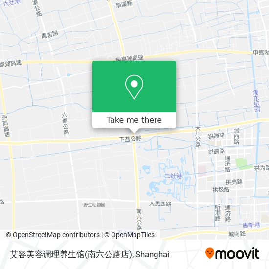艾容美容调理养生馆(南六公路店) map