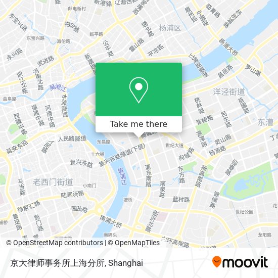 京大律师事务所上海分所 map