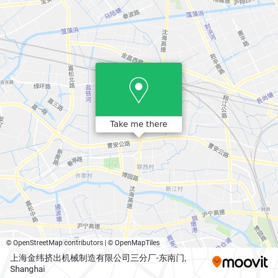上海金纬挤出机械制造有限公司三分厂-东南门 map