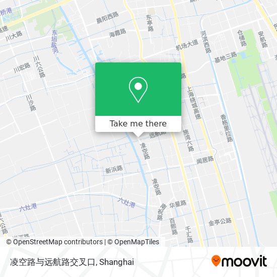 凌空路与远航路交叉口 map