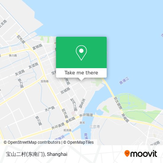 宝山二村(东南门) map