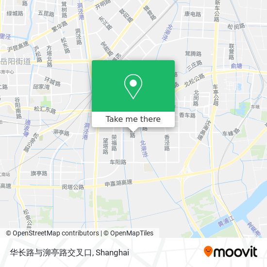 华长路与泖亭路交叉口 map