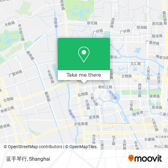 蓝手琴行 map