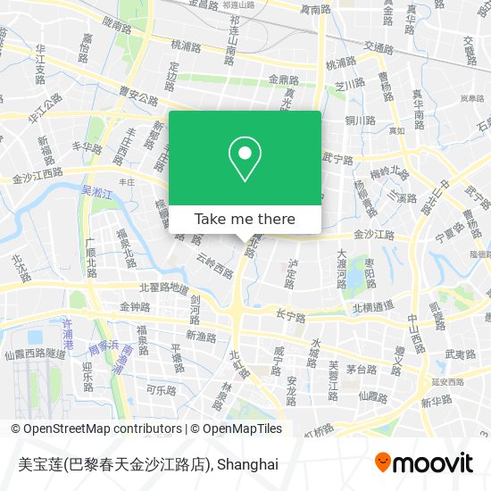 美宝莲(巴黎春天金沙江路店) map