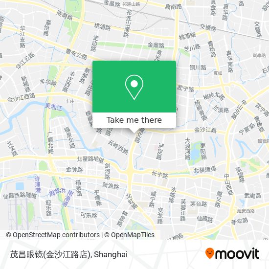 茂昌眼镜(金沙江路店) map