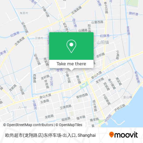 欧尚超市(龙翔路店)东停车场-出入口 map