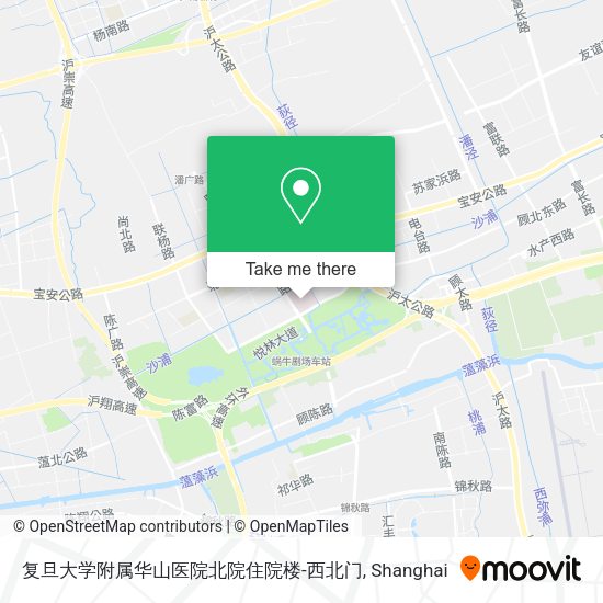 复旦大学附属华山医院北院住院楼-西北门 map