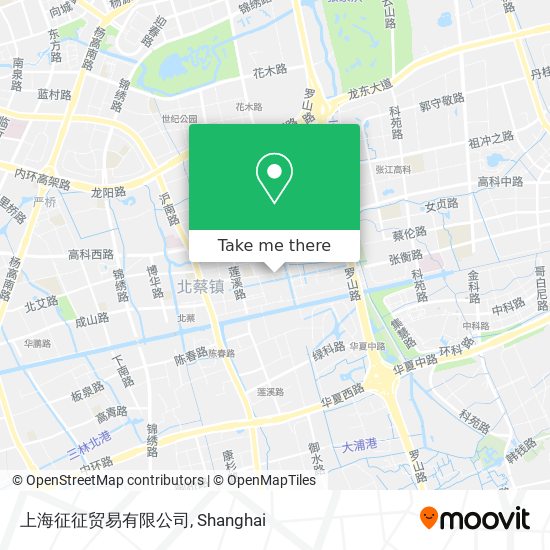 上海征征贸易有限公司 map