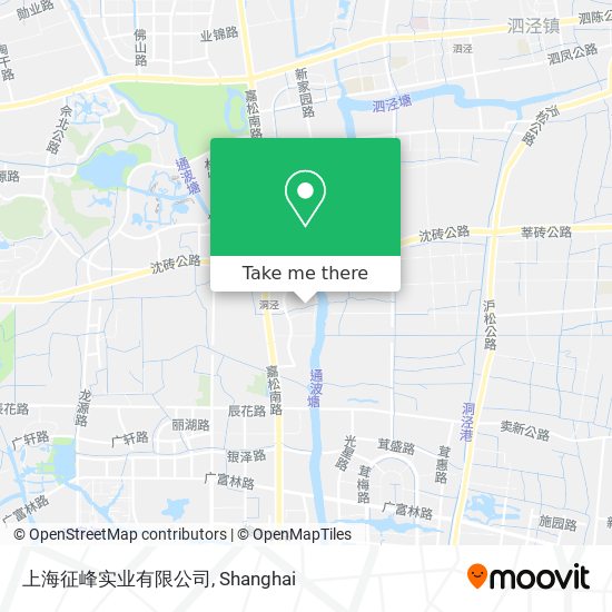 上海征峰实业有限公司 map