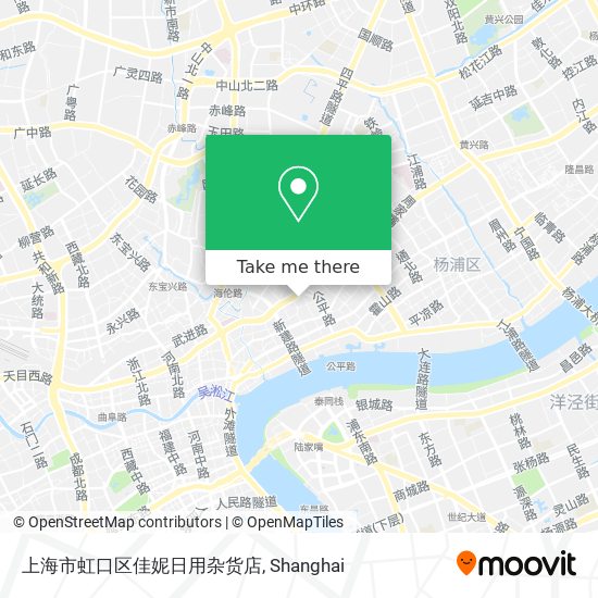 上海市虹口区佳妮日用杂货店 map