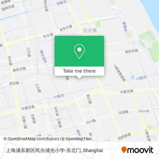 上海浦东新区民办浦光小学-东北门 map