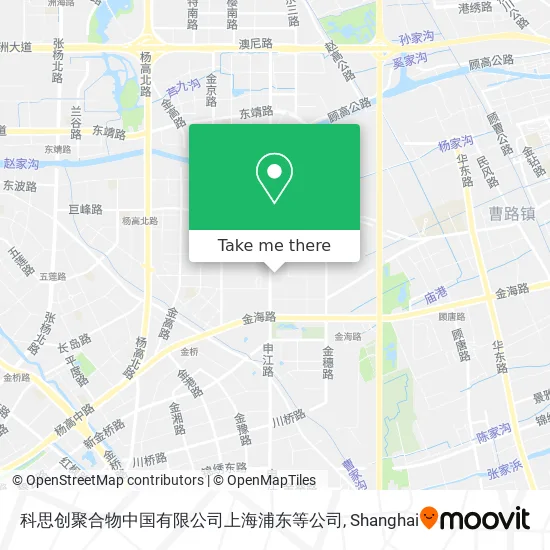 科思创聚合物中国有限公司上海浦东等公司 map