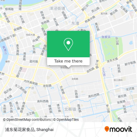 浦东菊花家食品 map