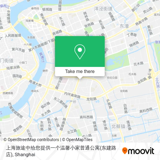 上海旅途中给您提供一个温馨小家普通公寓(东建路店) map