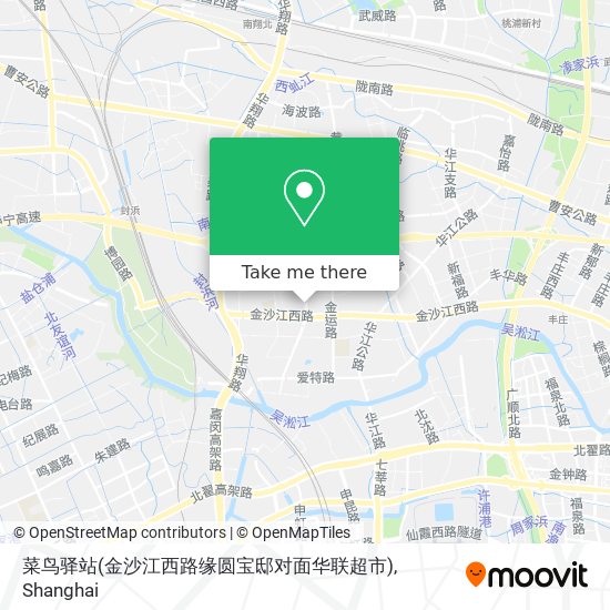 菜鸟驿站(金沙江西路缘圆宝邸对面华联超市) map