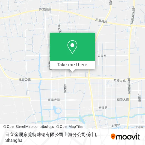 日立金属东莞特殊钢有限公司上海分公司-东门 map