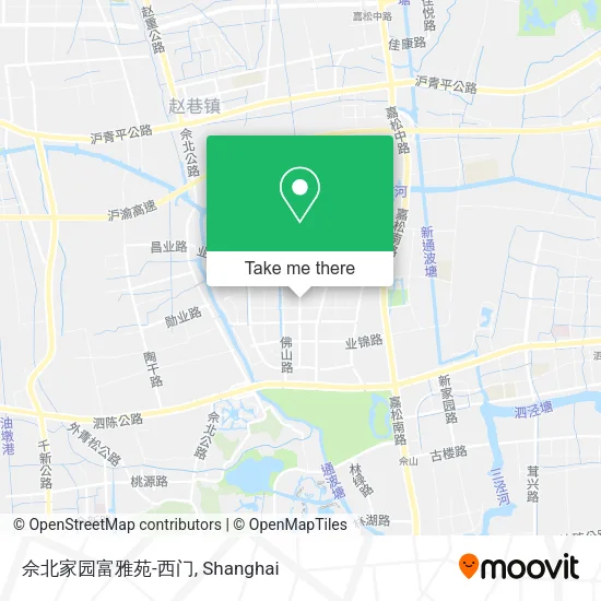 佘北家园富雅苑-西门 map