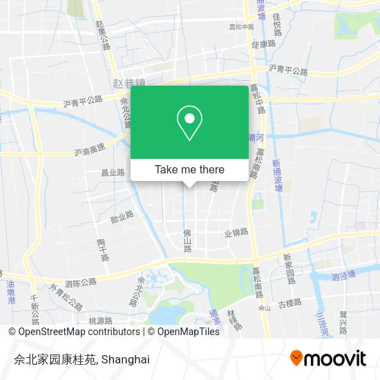 佘北家园康桂苑 map
