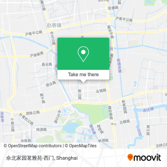 佘北家园茗雅苑-西门 map