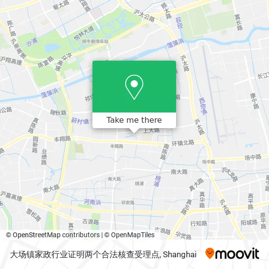 大场镇家政行业证明两个合法核查受理点 map