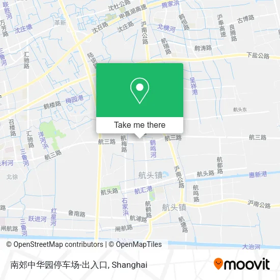 南郊中华园停车场-出入口 map