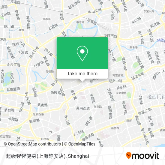 超级猩猩健身(上海静安店) map