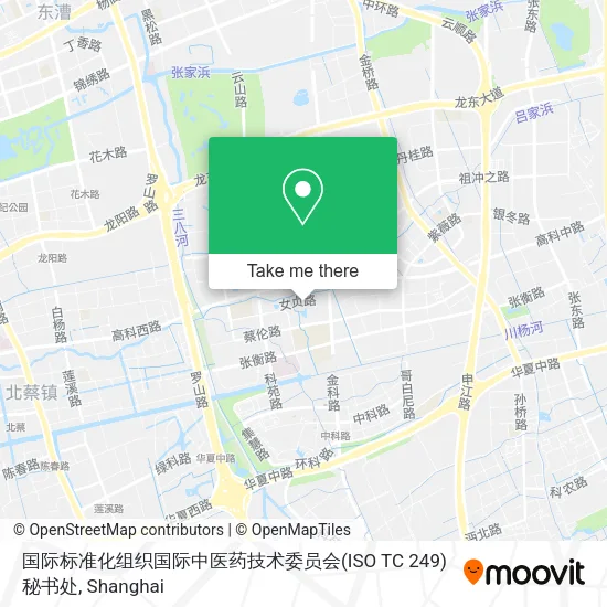 国际标准化组织国际中医药技术委员会(ISO TC 249)秘书处 map