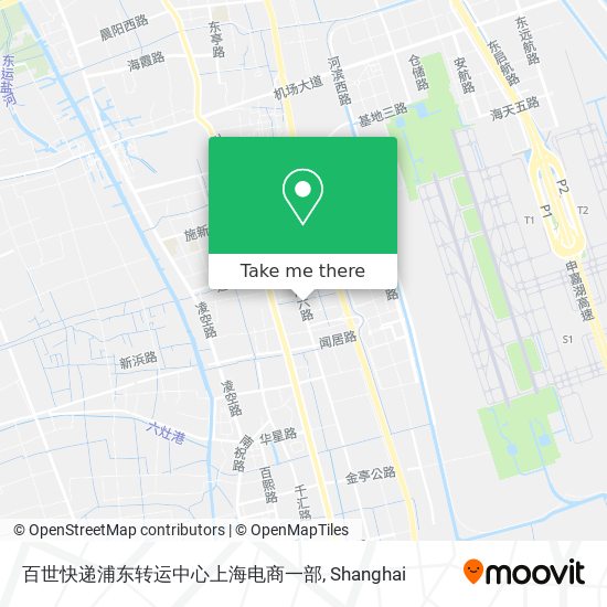 百世快递浦东转运中心上海电商一部 map