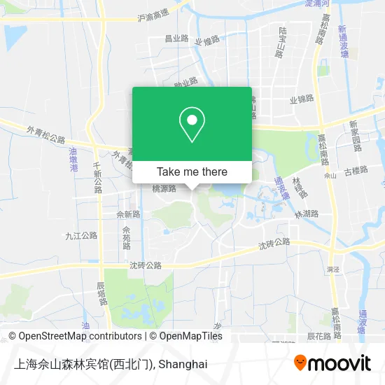 上海佘山森林宾馆(西北门) map