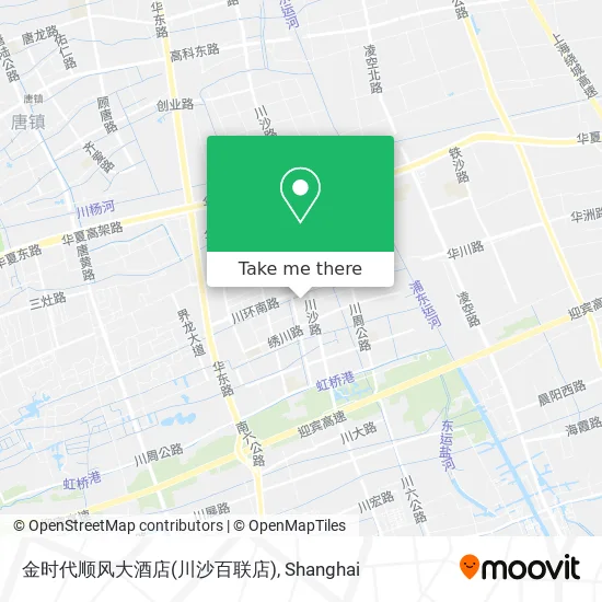 金时代顺风大酒店(川沙百联店) map
