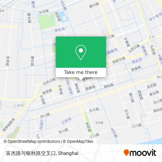 富杰路与银秋路交叉口 map