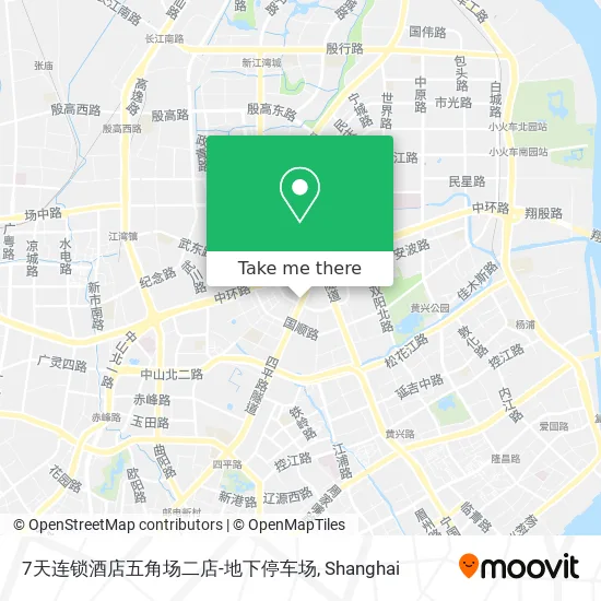 7天连锁酒店五角场二店-地下停车场 map