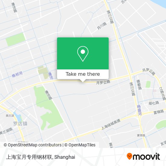 上海宝月专用钢材联 map