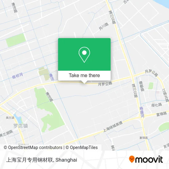 上海宝月专用钢材联 map