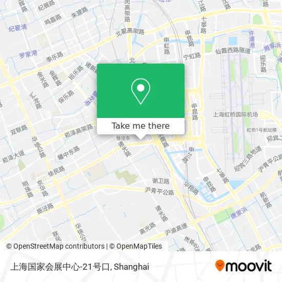 上海国家会展中心-21号口 map
