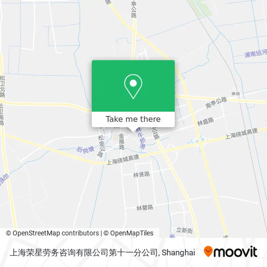 上海荣星劳务咨询有限公司第十一分公司 map