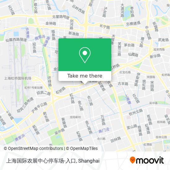 上海国际农展中心停车场-入口 map