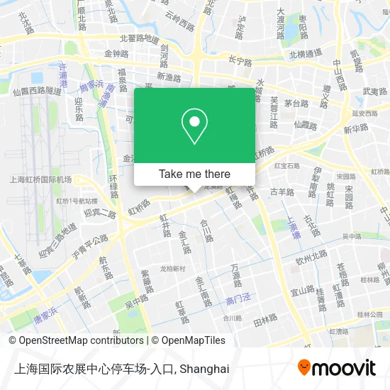 上海国际农展中心停车场-入口 map