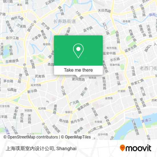 上海璞斯室内设计公司 map